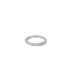 14k White Gold .25ct G SI1 Round Diamond Anniversary Wedding Band