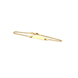 14K YELLOW GOLD CUBAN LINK BABY ID BRACELET 2.2 GRAM