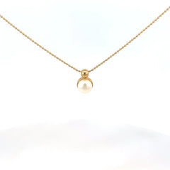14k Yellow Gold Pearl Pendant