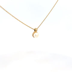 14k Yellow Gold Pearl Pendant