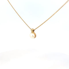 14k Yellow Gold Pearl Pendant