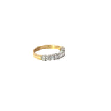18k white gold 1.00ct F SI1 Princess cut diamond Anniversary ring