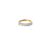 18k white gold 1.00ct F SI1 Princess cut diamond Anniversary ring