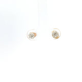 14k Yellow Gold .75ct G SI1 Round Diamond 6 Prong Stud Earrings