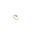 14k Yellow Gold .45ct Multi Colored Sapphire Clip