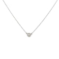 14k White Gold .25ct G SI1 Round Diamond Solitaire Pendant