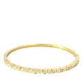 18k Yellow Gold .75ct F VS2 Round Diamond Bangle Bracelet