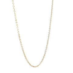 14k Yellow Gold 5.5 Gram Round Cable Necklace 1.75mm 20"inch