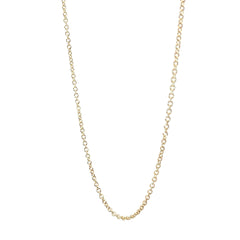 14k Yellow Gold 5.5 Gram Round Cable Necklace 1.75mm 20"inch