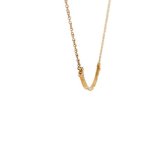18k Yellow Gold .10ct G VS2 Round Diamond Tiffany & CO. T-Smile Small Pendant Pre-loved