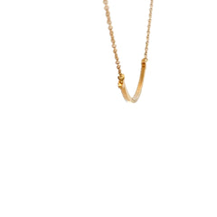 18k Yellow Gold .10ct G VS2 Round Diamond Tiffany & CO. T-Smile Small Pendant Pre-loved