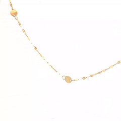 14k Yellow Gold (7) Gold Circle Layering Necklace