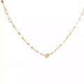 14k Yellow Gold (7) Gold Circle Layering Necklace
