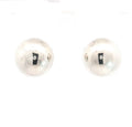 Sterling Silver Domed Hollow Chucky 1/2 Ball Stud Earrings 21mm 9 gram