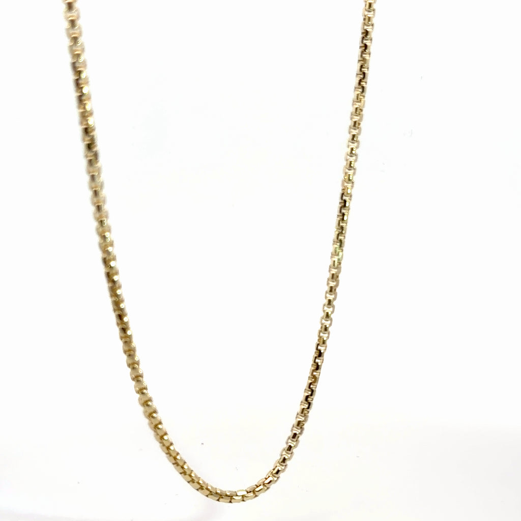 14k Yellow Gold Wheat Necklace 21.4 gram 20"inch