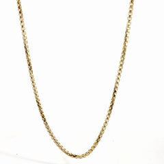 14k Yellow Gold Wheat Necklace 21.4 gram 20"inch