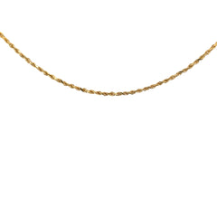 14k Yellow Gold Rope Chain 1.75mm 6.10 gram