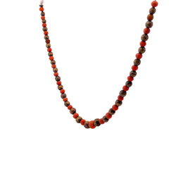 18k yellow gold Vintage Coral and gold bead necklace