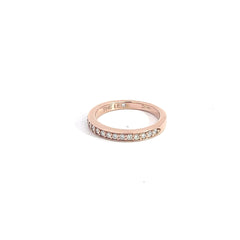 14k Rose Gold .25ct G VS2 Round Diamond Wedding Band 2.7mm