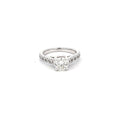 14k White Gold .85ct H VS2 Round Diamond/.30ct G VS2 Round Diamond Engagement Ring