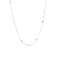 18k White Gold .50ct G Si1 Round Diamonds By the Yard Necklace 16"inch