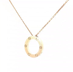 Pre-Loved 18k Rose Gold Cartier Love Necklace 12.6 gram