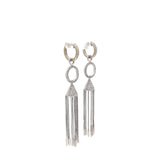 14k White Gold .75ct G SI1 Round Diamond Chandelier Earrings