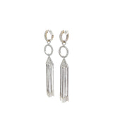 14k White Gold .75ct G SI1 Round Diamond Chandelier Earrings