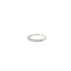 14k white gold .50ct  H SI1 Round diamond wedding ring