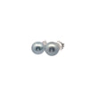 14k White Gold Tahitian Pearl 12.5mm Stud Earrings