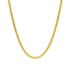 14k Yellow Gold 3mm Rounded Wheat Chain 18 Gram 20" inch