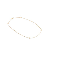 14K YELLOW GOLD .40CT G SI1 DIAMOND BY THE YARD ANKET 10 INCH
