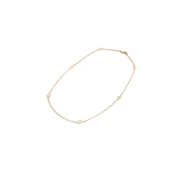 14K YELLOW GOLD .40CT G SI1 DIAMOND BY THE YARD ANKET 10 INCH