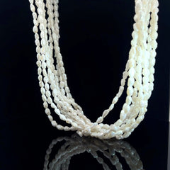 14k Yellow Gold 10 Strand Fresh Water Pearl Necklace