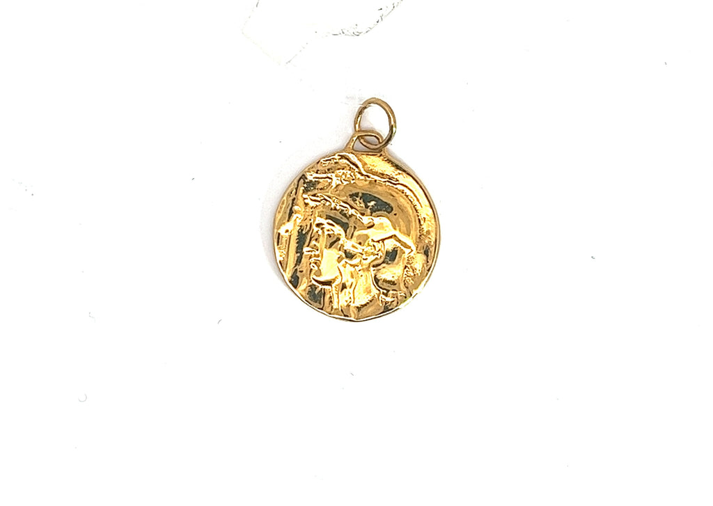 14K Yellow Gold  ROMAN COIN REPLICA