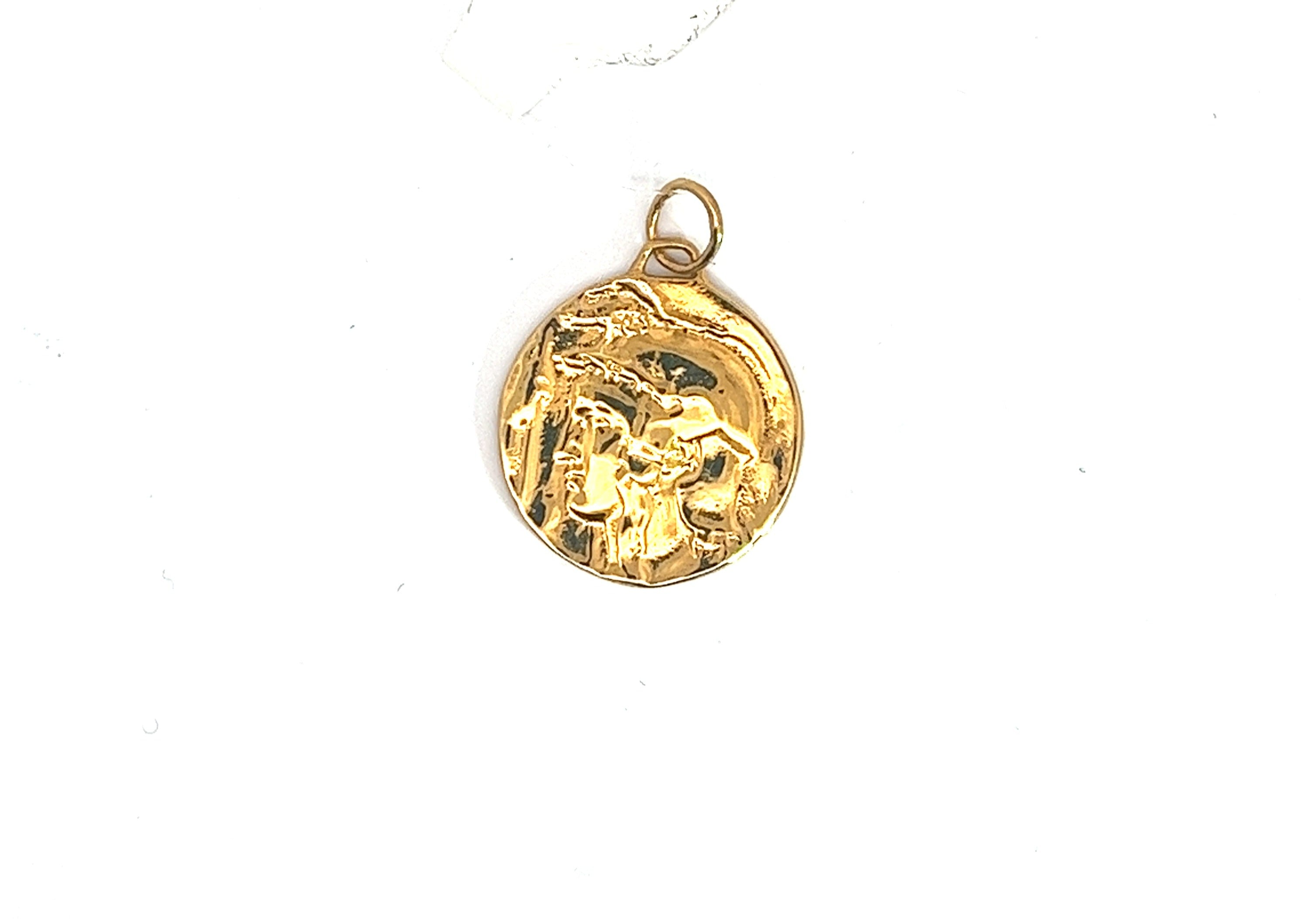 14K Yellow Gold  ROMAN COIN REPLICA