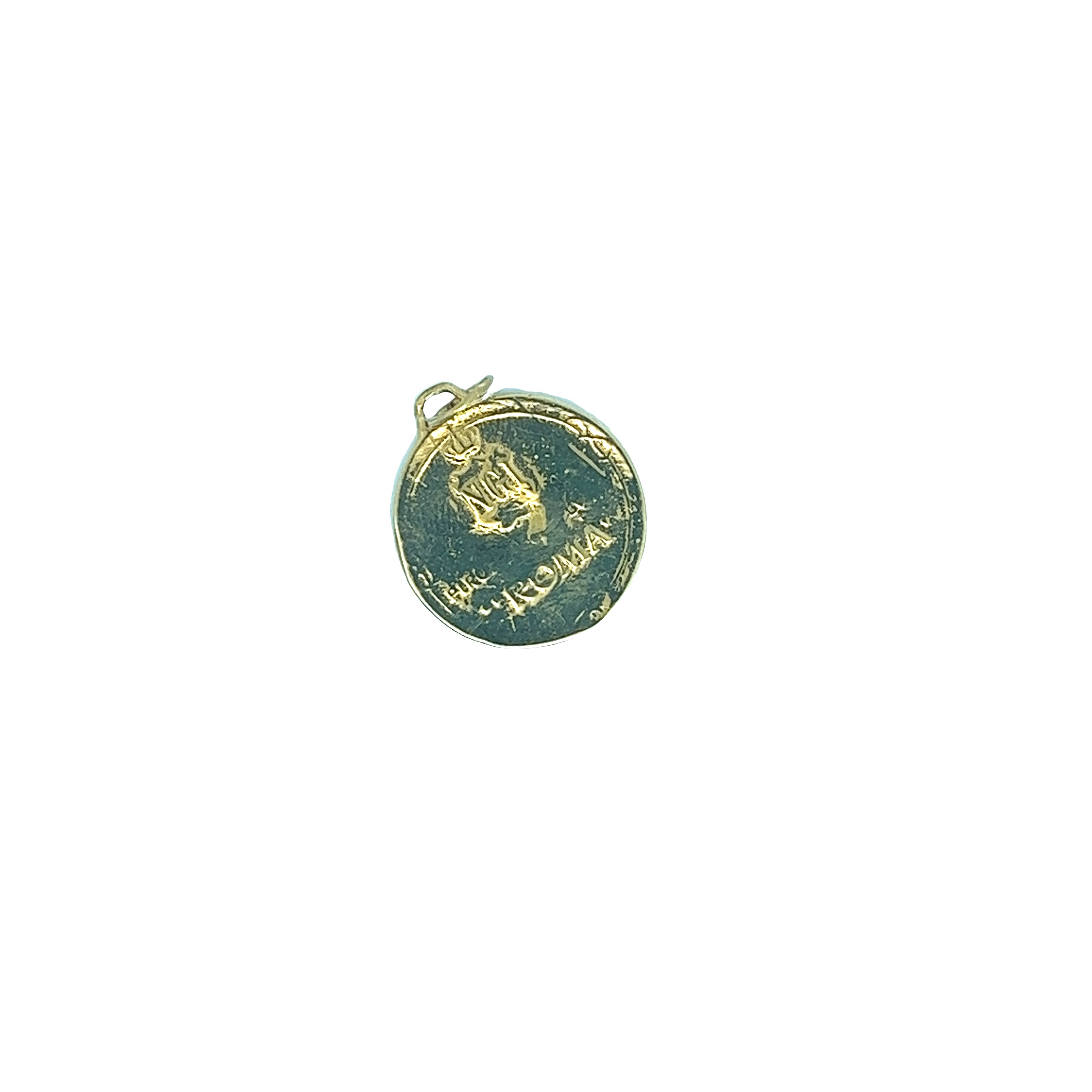 14K Yellow Gold  ROMAN COIN REPLICA