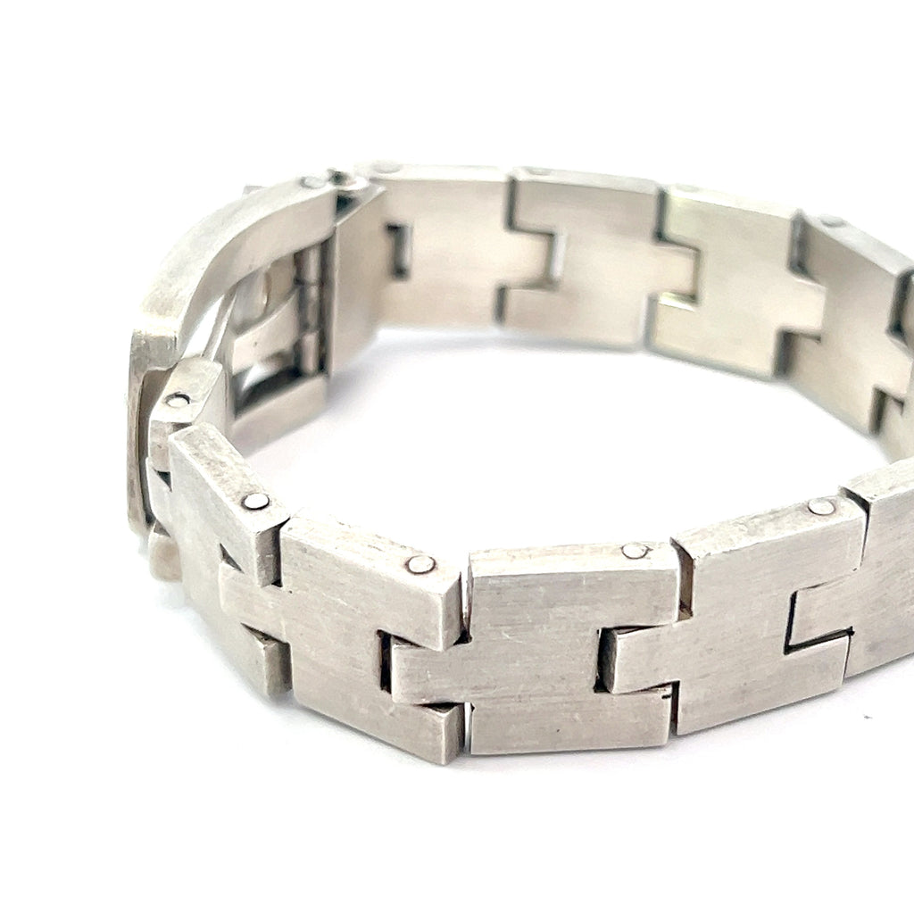 Stainless Steel Buckle Bracelet 1/2 wide 8" inch 91.6 gram