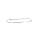 14k white gold 1.50ct H SI1 Round Diamonds by the yard bracelet