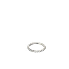 14k White Gold .65ct G SI1 Princess Cut Diamond Eternity Ring