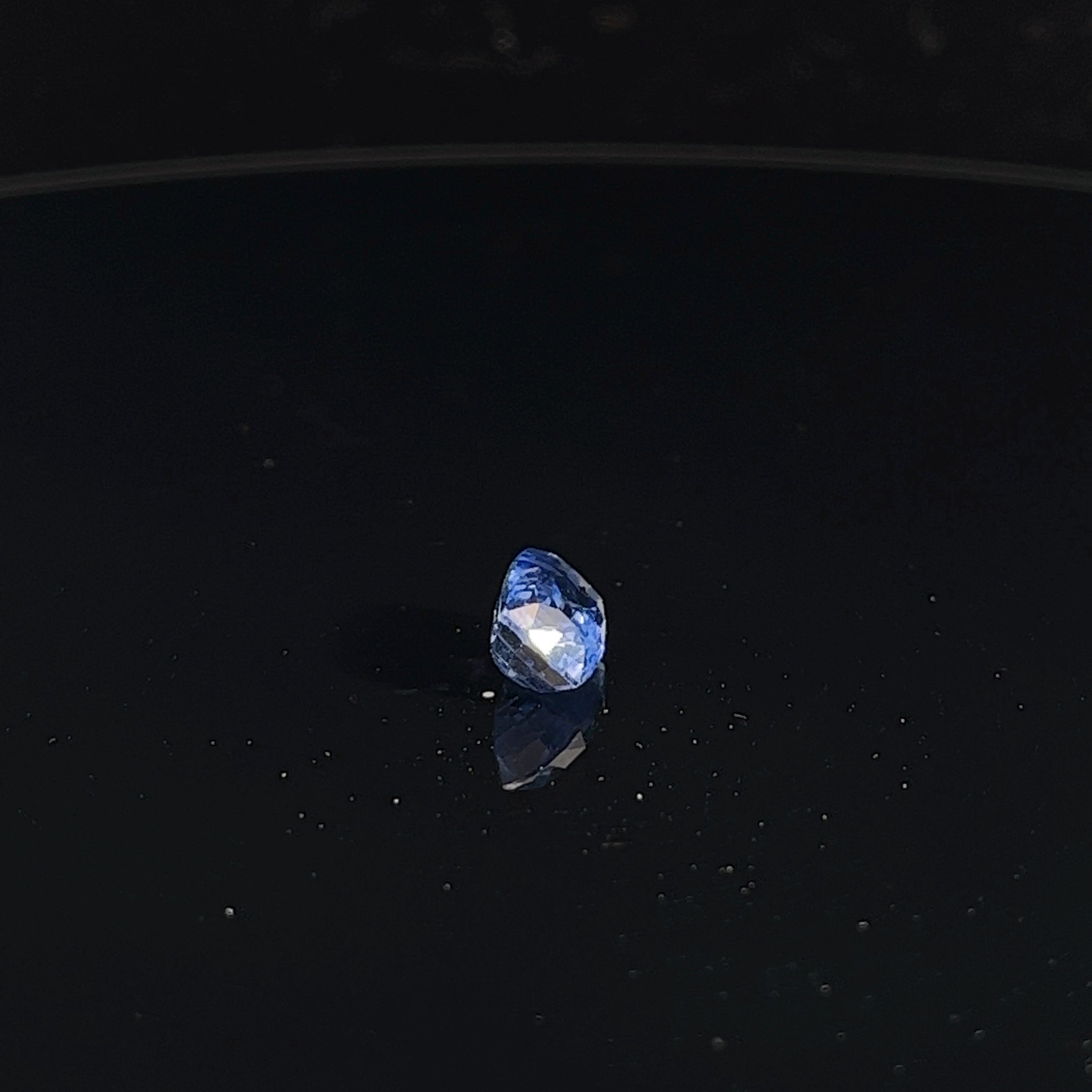 2.68CT CUSHION BLUE SAPPHIRE MODIFIED BRILLIANT CUT TRANSPARENT  GIA CERTIFIED #5201580967