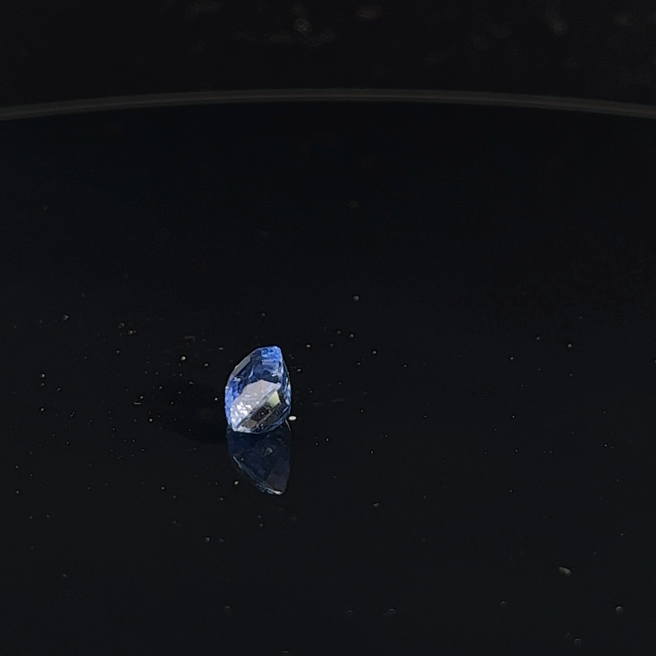 2.68CT CUSHION BLUE SAPPHIRE MODIFIED BRILLIANT CUT TRANSPARENT  GIA CERTIFIED #5201580967
