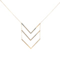 14k Yellow Gold 2.76 Gram (3) Triangular Necklace