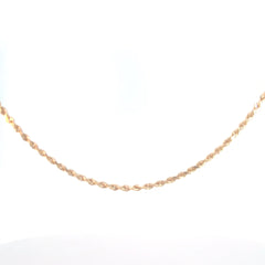 14k Rose Gold 6.7 gram Rope Chain 18'inch