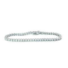 14k white gold 2.00ct H SI1 Round Diamond Tennis Bracelet