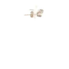 14k White Gold .35ct H I1 Round Diamond with a Under Halo .15ct Round Diamond Stud Earrings