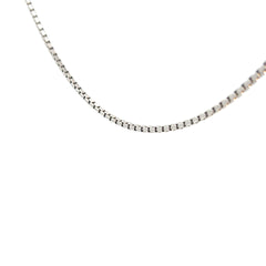 14k White Gold 6.1 Gram Diamond Cut Cable Necklace 2.5mm 18"inch