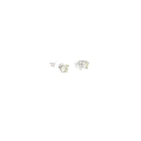 14k White Gold .90CT J VS2 Round Diamond Stud Earrings