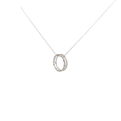 14KW .15CT DIA ETERNITY CIRCLE PENDANT