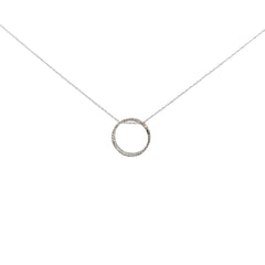 14KW .15CT DIA ETERNITY CIRCLE PENDANT